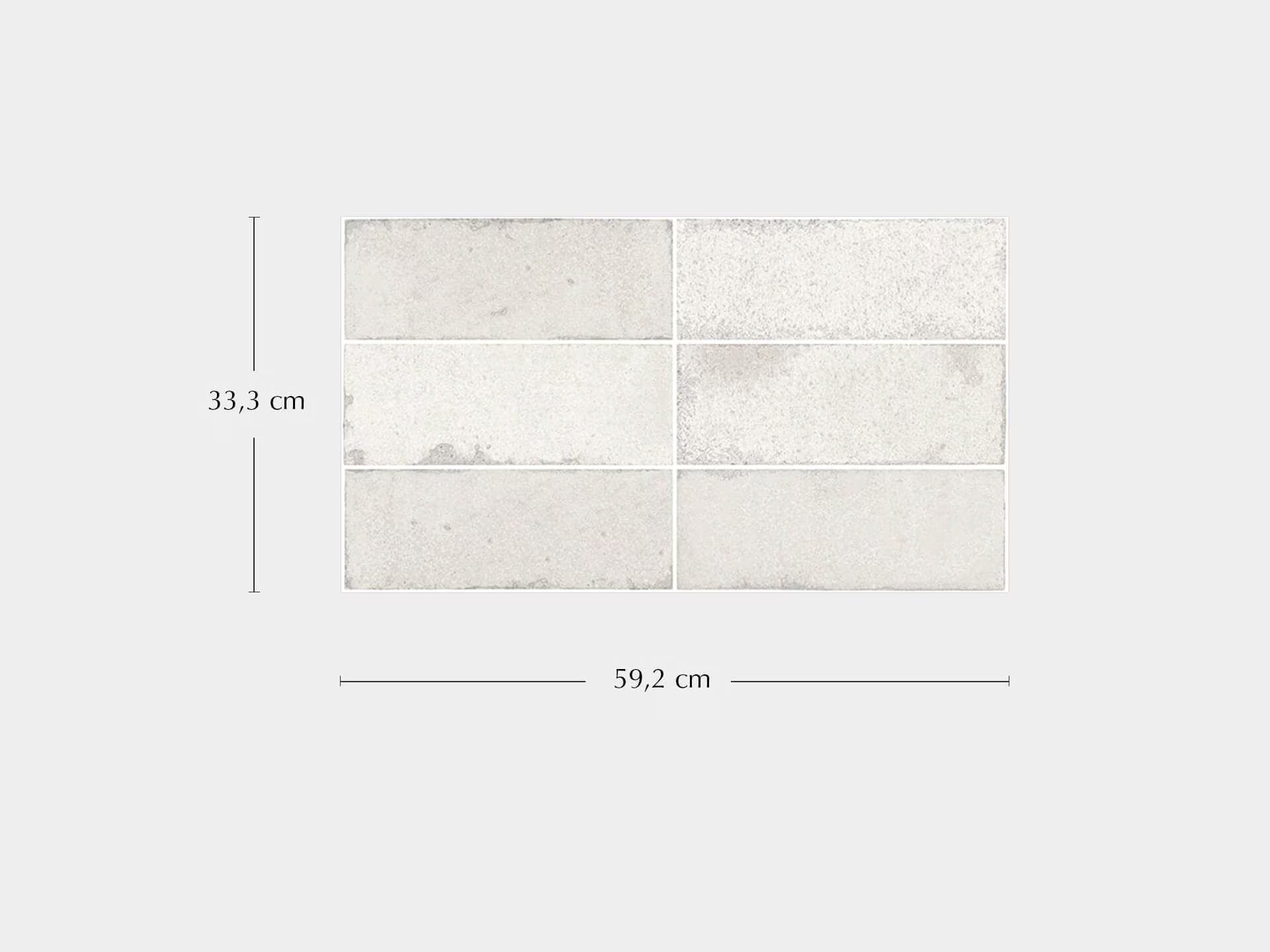 Brick Vetri White 33.3X59.2 - Porcelanosa image 1