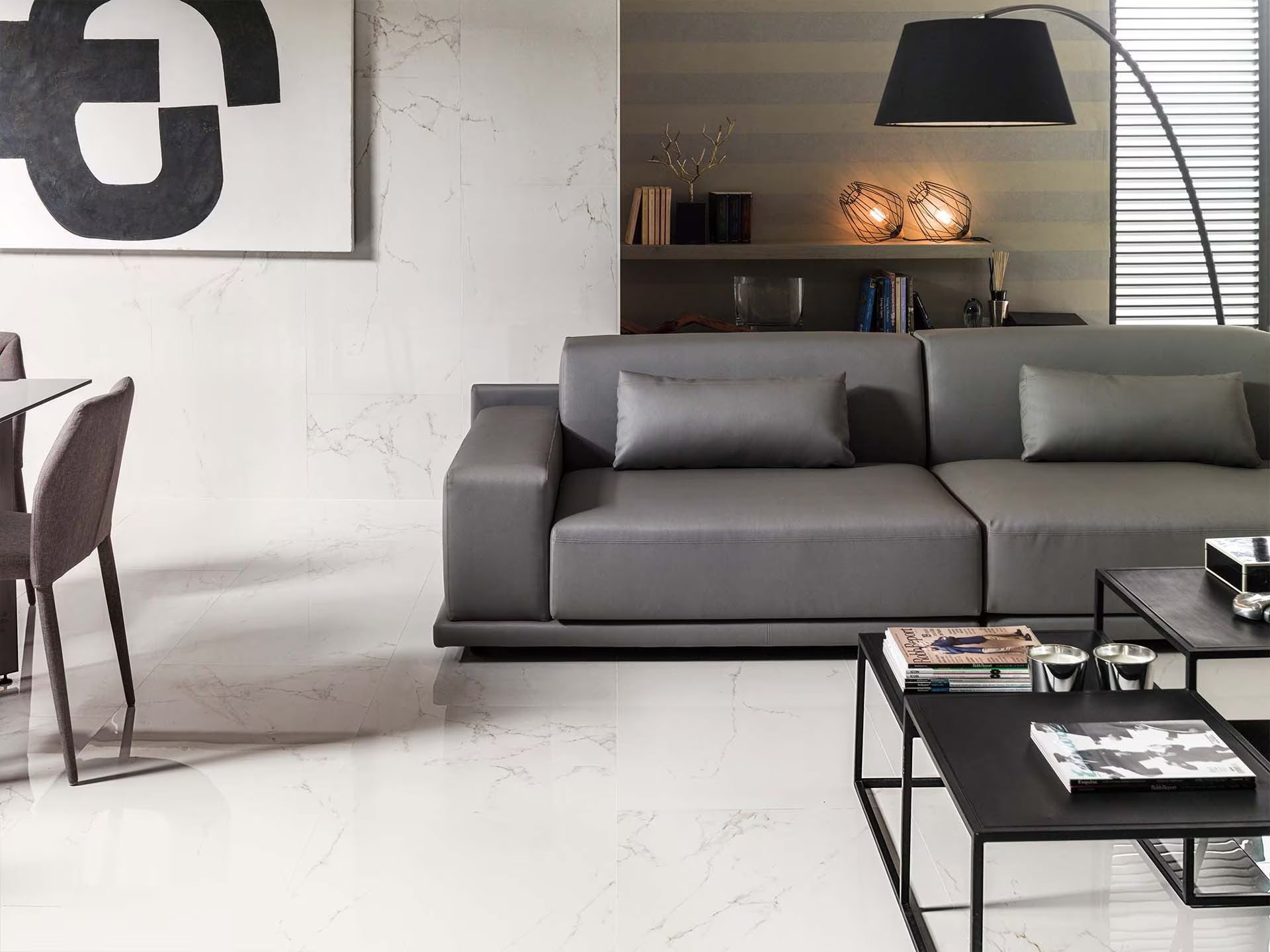 Carrara Blanco Polished 59.6X120 - Porcelanosa image 2