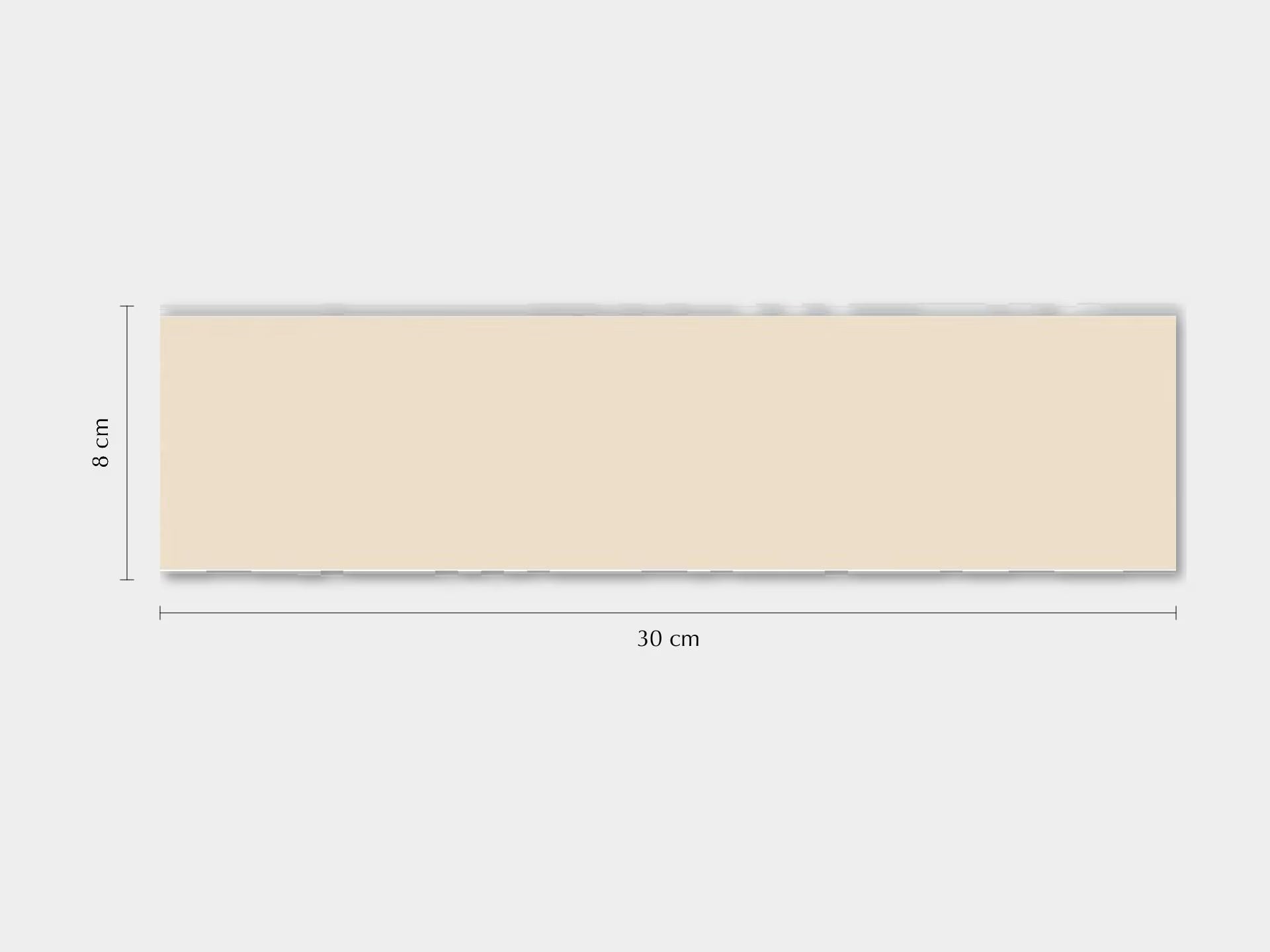 Kent Cream Gloss 8X30X0.85  - Porcelanosa image 1