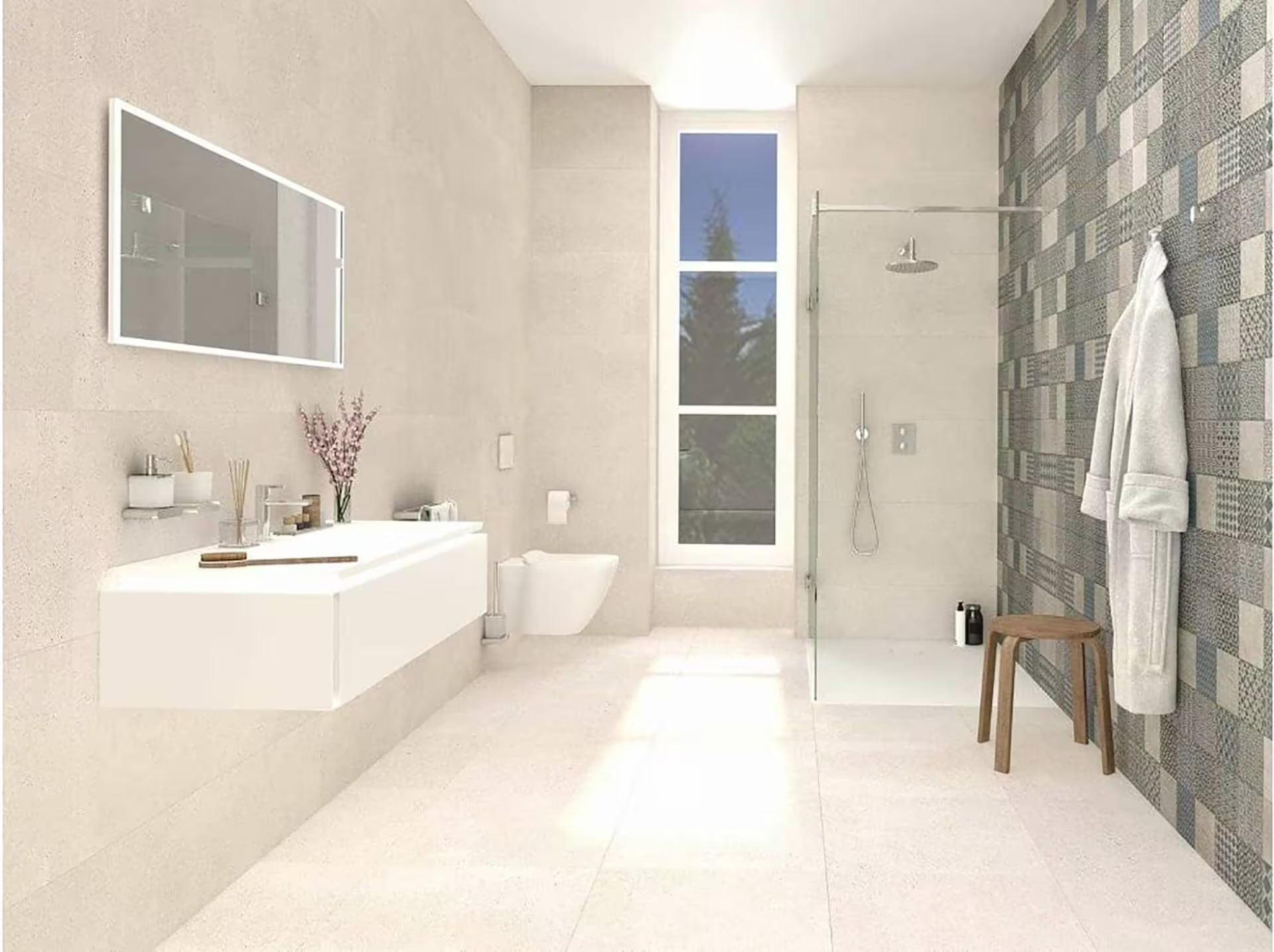 Bottega White 59.6X59.6 - Porcelanosa image 2