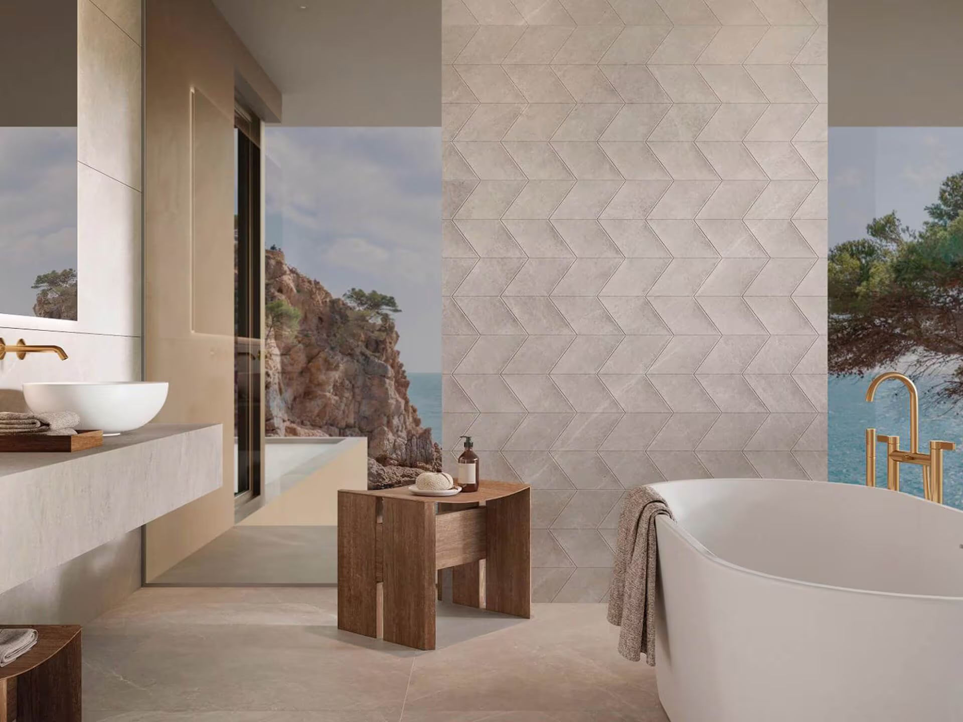 Mystic Beige 59.6X150 - Porcelanosa image 2