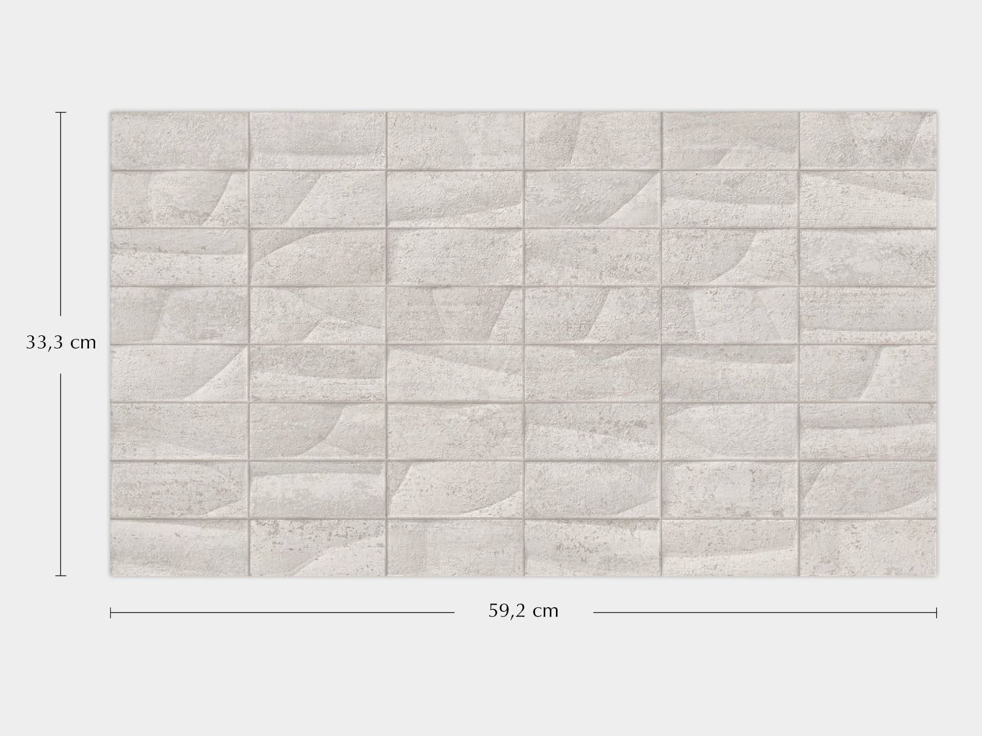 Mosaico Nantes Acero 33.3X59.2 - Porcelanosa image 1